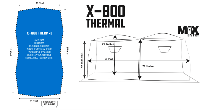 Clam X-800 Thermal 6-7 Anglers