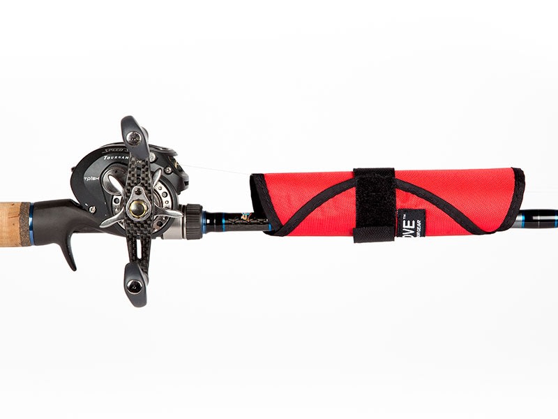 Tackle Depot - Housse pour canne à pêche rouge/noir