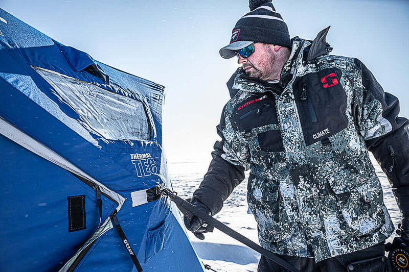 Striker Climate Ice Fishing Jacket Veil Stryk Camo