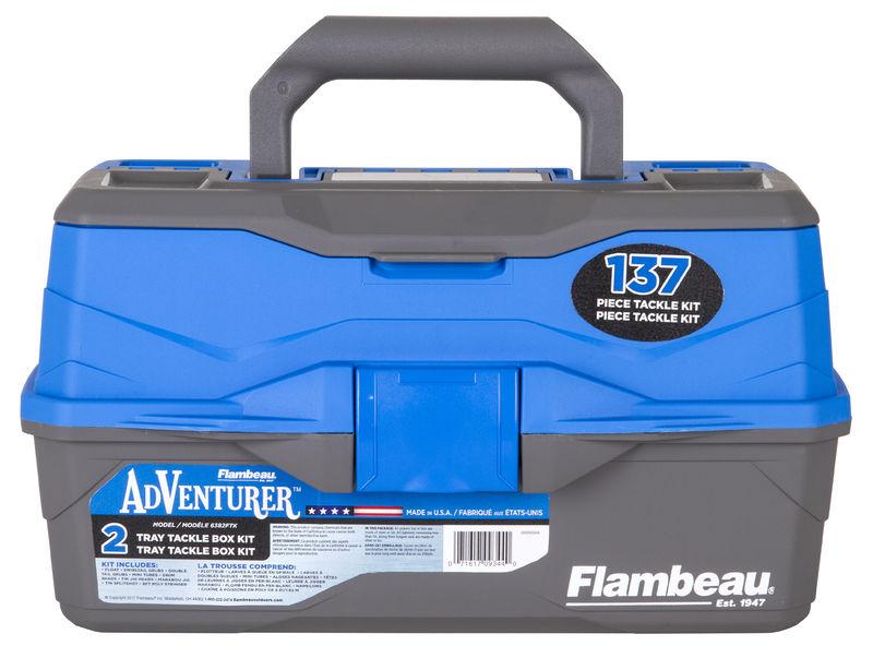 Adventure 2-Tray 137-Piece Tackle Box Kit