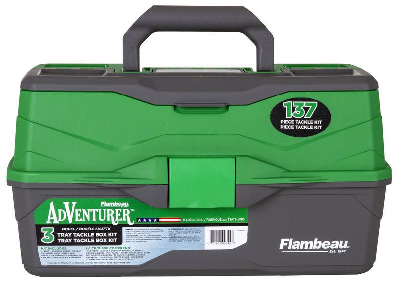 Adventurer 3-Tray 137-Piece Tackle Box Kit
