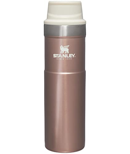 Stanley 20 Oz. Trigger Action Vacuum Mug, Cream Gloss Brown