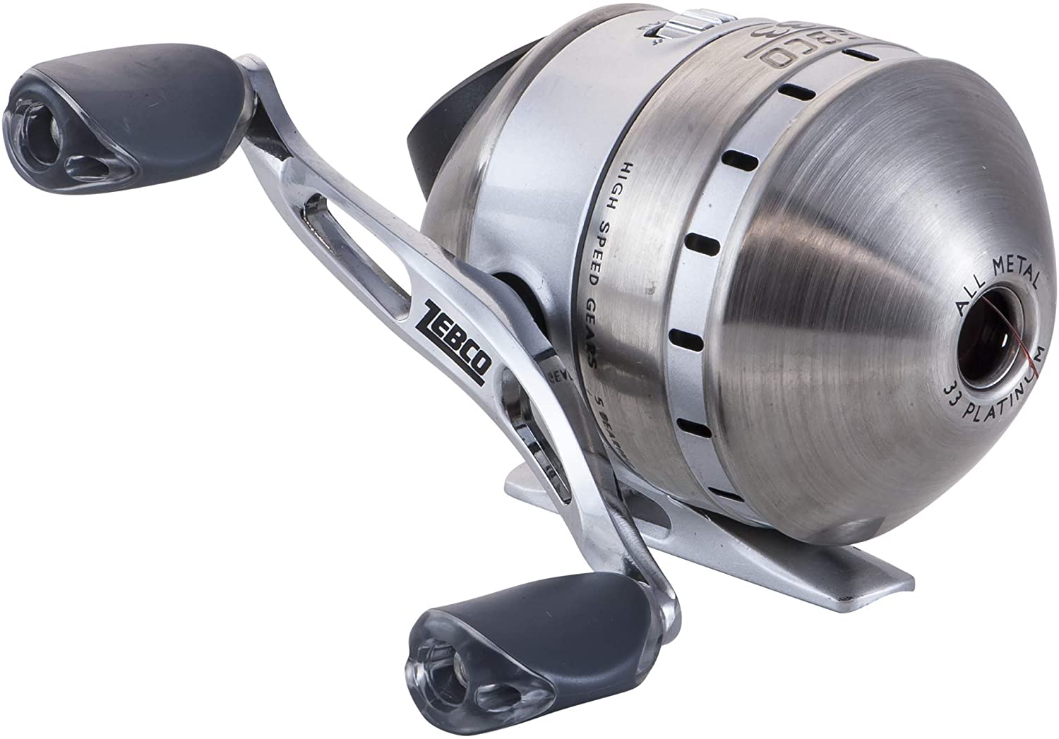 【ヴィンテージ】zebco 33 platinum オールメタル 動作品 ZEBCO 33 SPINCAST REEL PLATINUM - Tackle Depot