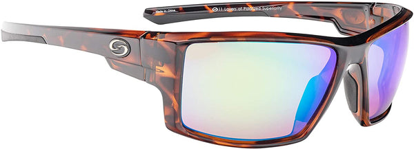 STRIKE KING PICKWICK TORTOISESHELL/GREEN MIRROR SUN GLASSES