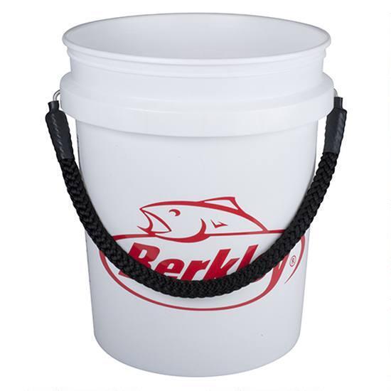 berkley fishing bucket BERKLEY - 5 GALLON ROPE HANDLE BUCKET, WHITE