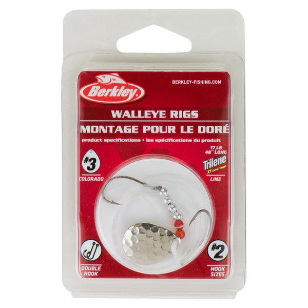 Berkley BWRC3-HSVR Walleye Rig Colorado Blade -3 Hammered Silver - Tackle  Depot