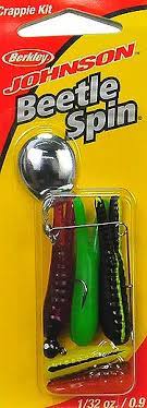 thumbnail image 2 of ALL AMERICAN 50ct Electric Chicken 1.5" Beetle Spin Bodies – Split Tail – Crappie, Panfish 2 of 5