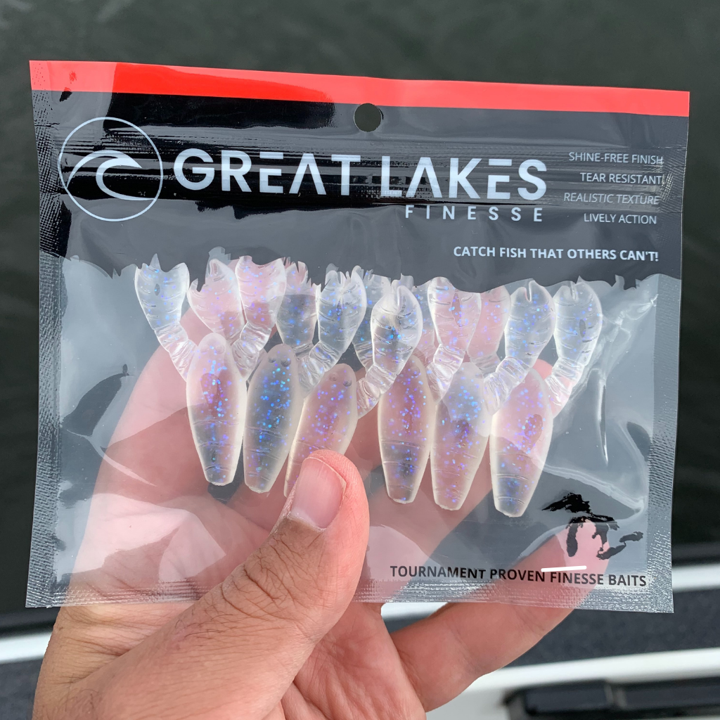 Great Lakes Finesse Snack Craw 2,1" (paquet de 6)