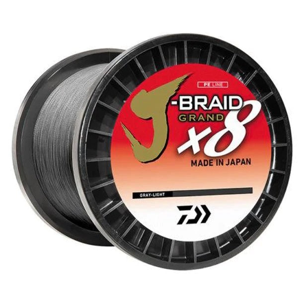 Ligne tressée Daiwa J-Braid X8 Grand 10 lb 3 000 verges Chartreuse