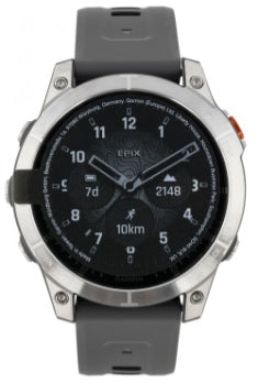 Garmin Epix Gen2 Smart Watch Slate Steel Gray with Titanium Tackle Depot