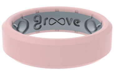 Groove Life Silicone Ring Edge Rose Quartz Thin Ladies Size 7