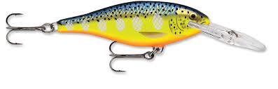 RAPALA SHAD RAP - SILVER FLUORESCENT CHARTREUSE SR07SFC