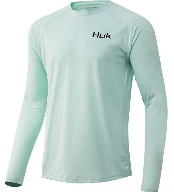 Huk Fishing American Huk T-Shirt for Men in Blue, H1000399-497 - XXL /  Crystal Blue