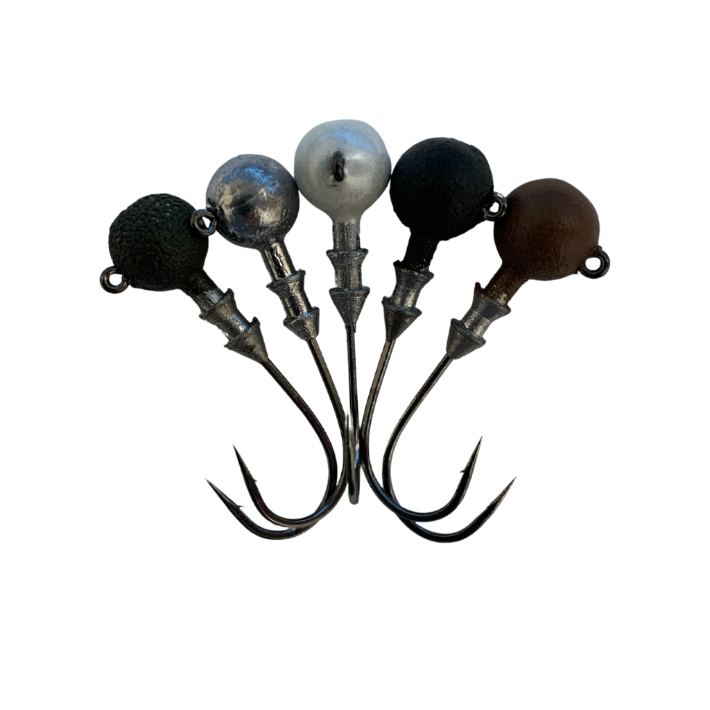 Leurre à tête sphérique Great Lakes Finesse Stealth (lot de 3)