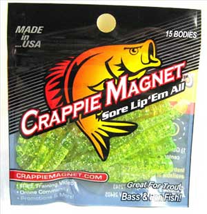 Crappie Magnet Series Body Pack 15pcs Chartreuse Silver Flash