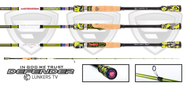 LUNKERS DEFENDER EDITION SPINNING ROD (limited edition)