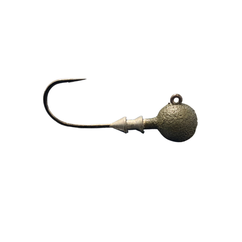 Great Lakes Finesse Stealth Ball Jig Head Matte Brown / 1/16oz. 1/0
