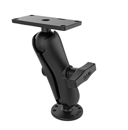 SUPPORT DE DÉTECTEUR DE POISSON RAM MOUNT POUR HUMMINBIRD HELIX 7 AVEC BRAS MOYEN TAILLE C 