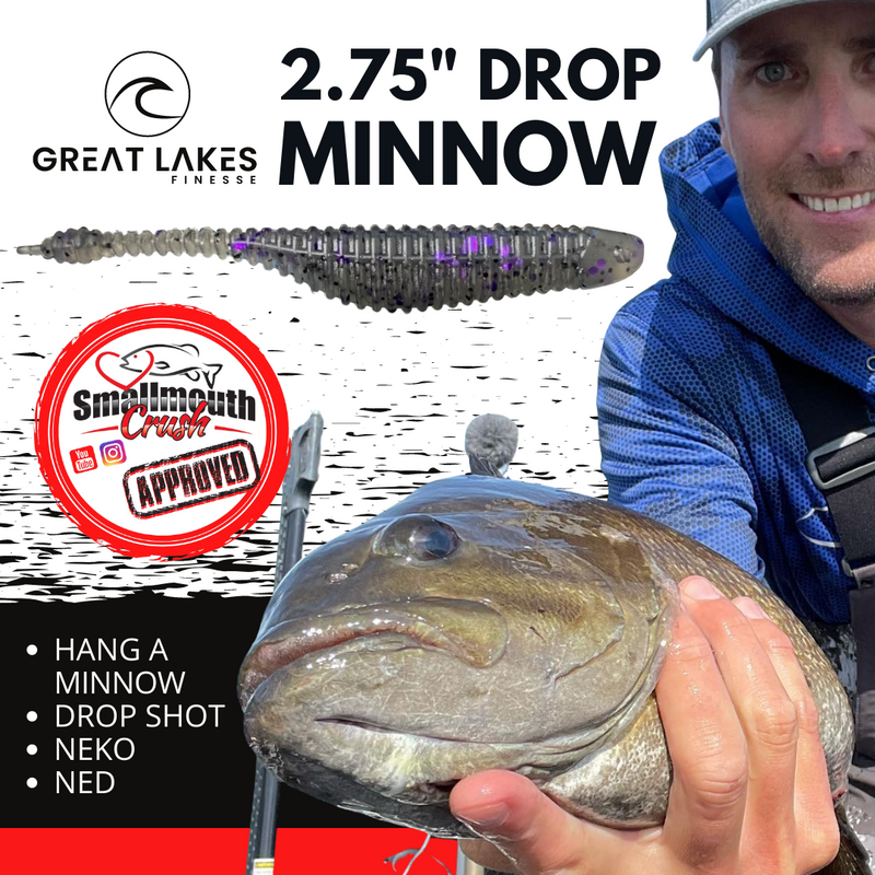 Great Lakes Finesse Drop Minnow CRUSH SHAD