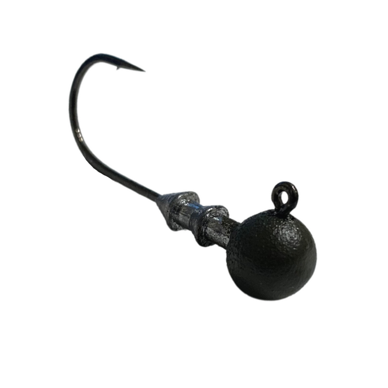Great Lakes Finesse Stealth Ball Jig Head Matte Brown / 1/16oz. 1/0