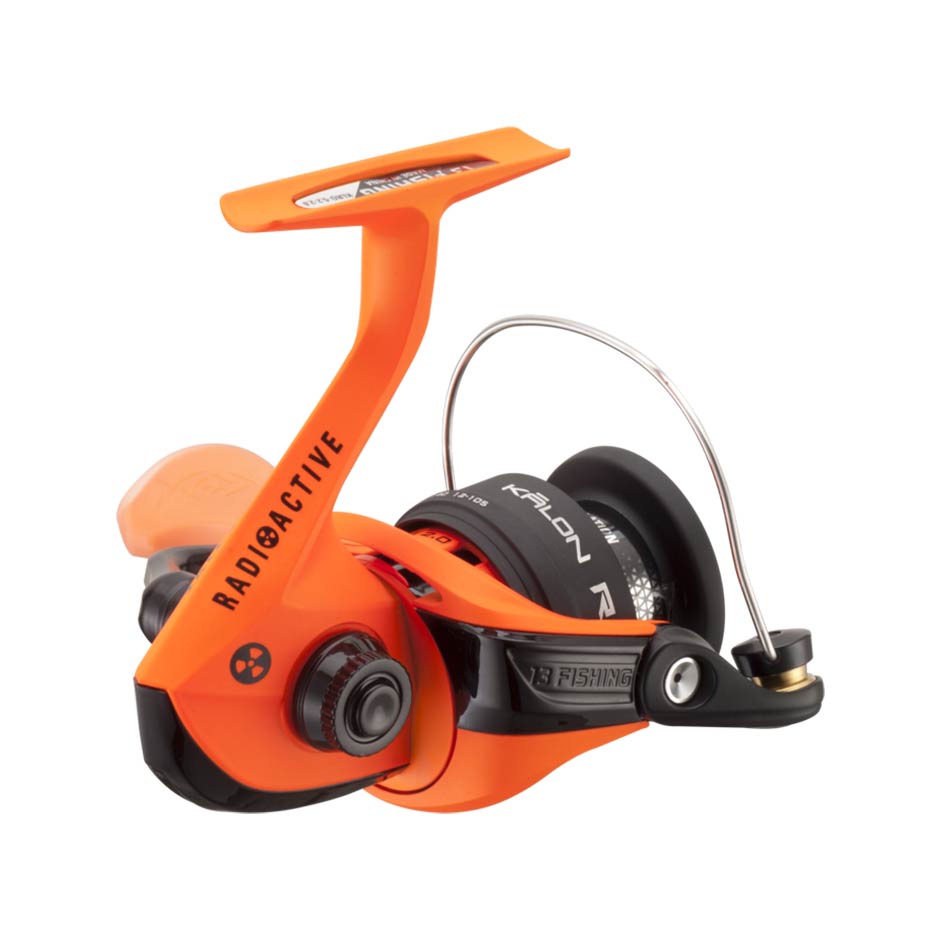 13 fishing orange reel Moulinet lancer lger spinning "Kalon R/RP Radioactive" Built to withstand bitter temperatures to 13 Fishing Kalon R Spinning