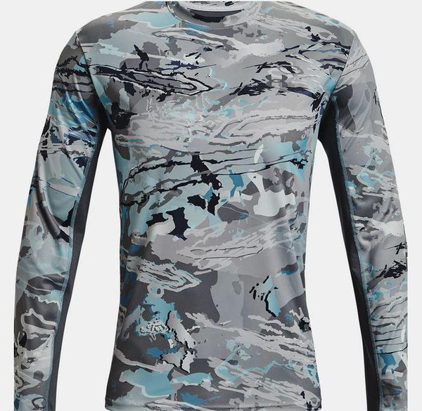 UNDER ARMOUR ISO-CHILL SHOREBREAK LS TEE CAMO