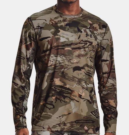 UNDER ARMOUR ISO-CHILL BRUSH LINE CAMO LS TEE