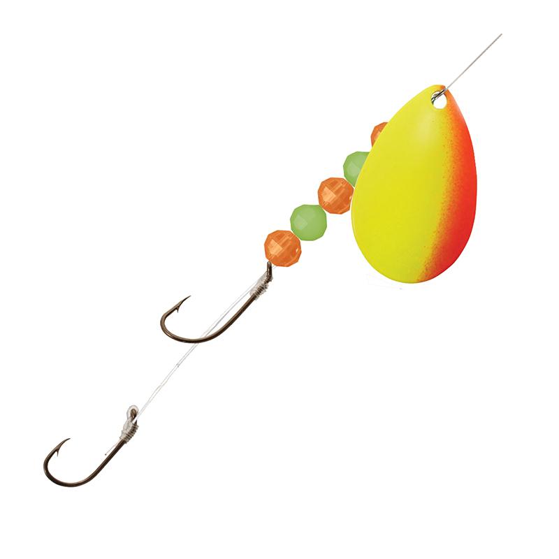 Mr. Walleye Crawler Hauler bright orange and yellow trolling