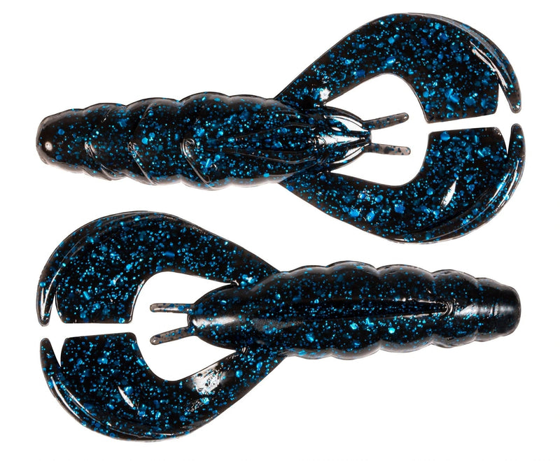 Z-Man Hella CrawZ 3 3/4 inch Soft Plastic Craw 3 pack Black Blue