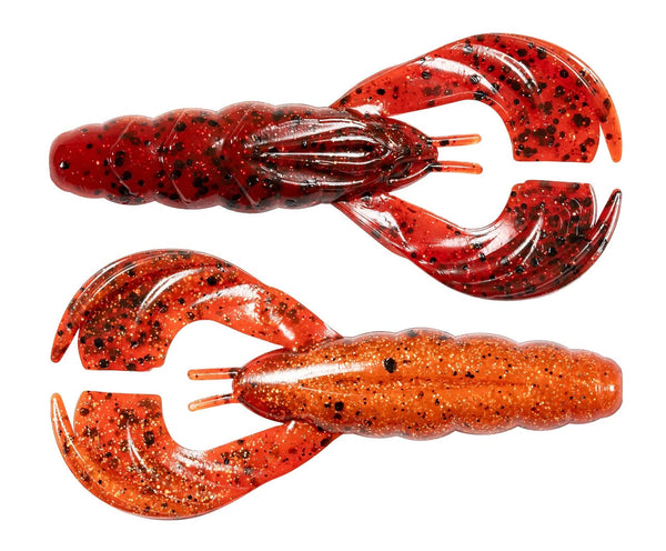 Z-Man Hella CrawZ 3 3/4 inch Soft Plastic Craw 3 pack Fire Craw