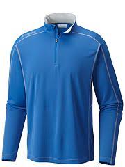 Chemise Columbia Low Drag 1/4 Zip Bleu Vif