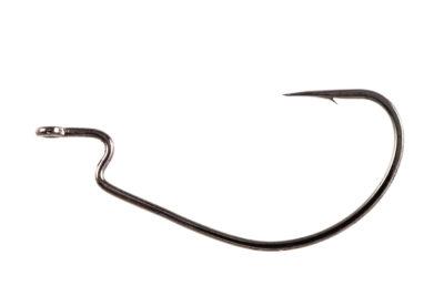 Fusion19 Offset Worm Hooks Smoke Satin 4/0, Hooks -  Canada