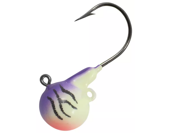 Northland FB4-4-46 Fire Ball Jig 1-4 oz- -2-0 Hook- UV Purple Tiger 4 card