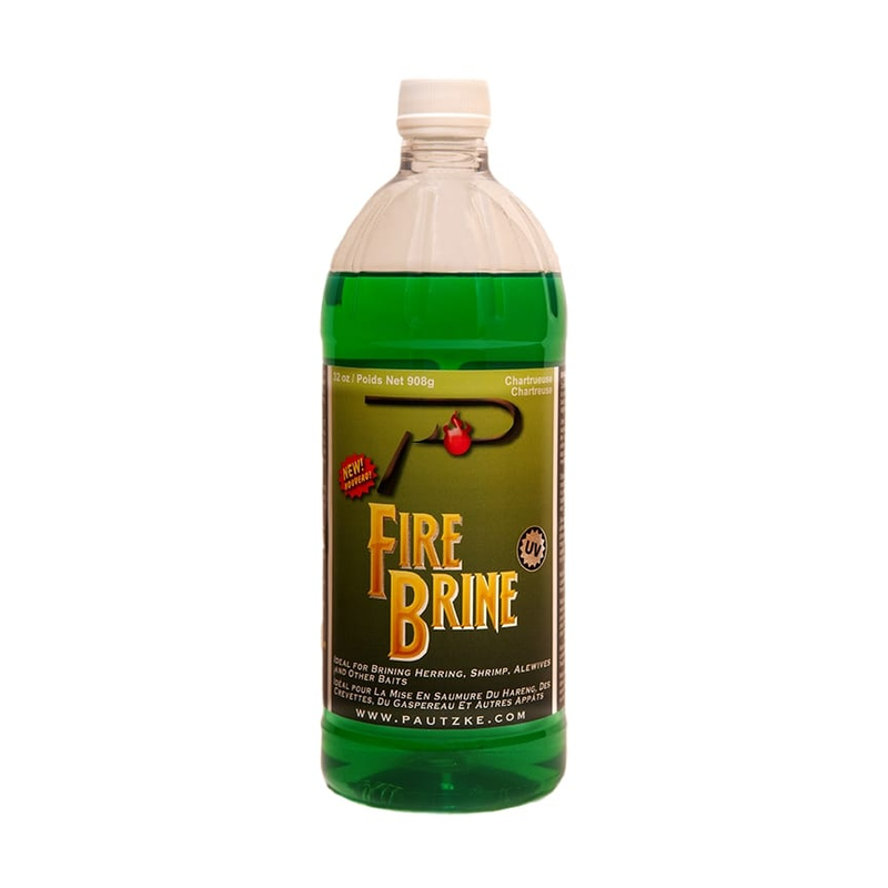 Pautzke PFBRINE-CHART Fire Brine Egg Cure- 31 oz- Chartreuse
