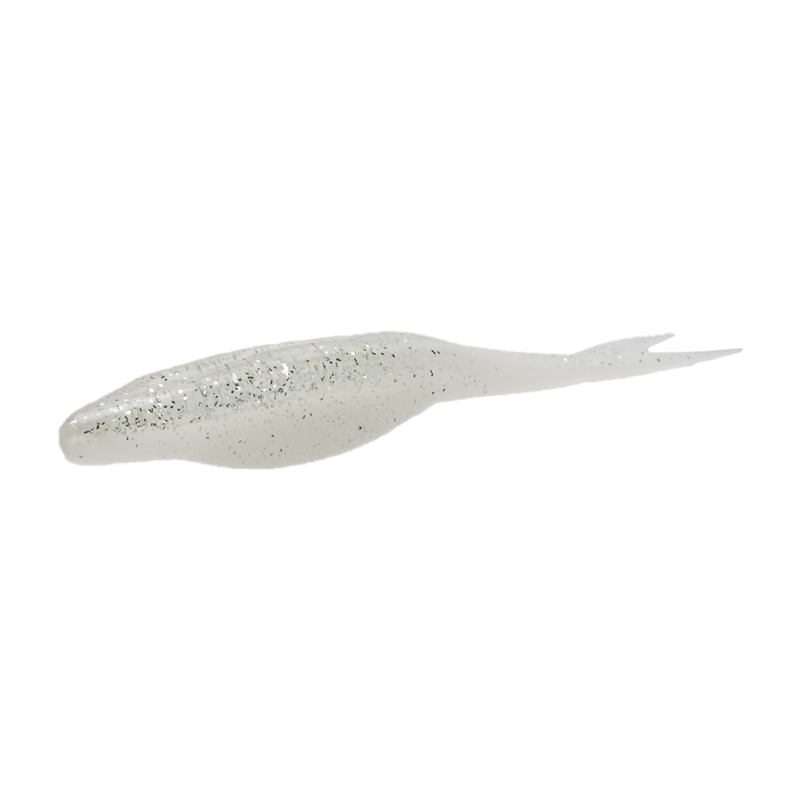 Zoom Bait 117-185 White Ice 3.5 Swimmin' Super Fluke Jr. Fishing Lure (10-Pack)