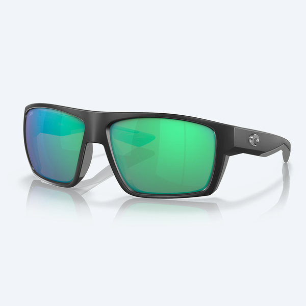 Costa Bloke Sunglasses Matte Black/Green Mirror 580G