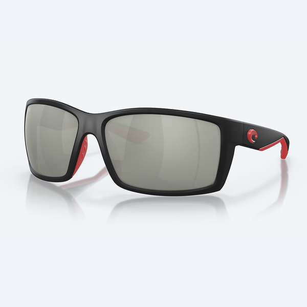 Costa Reefton Sunglasses Race Black Frame/Gray Silver Mirror Lens