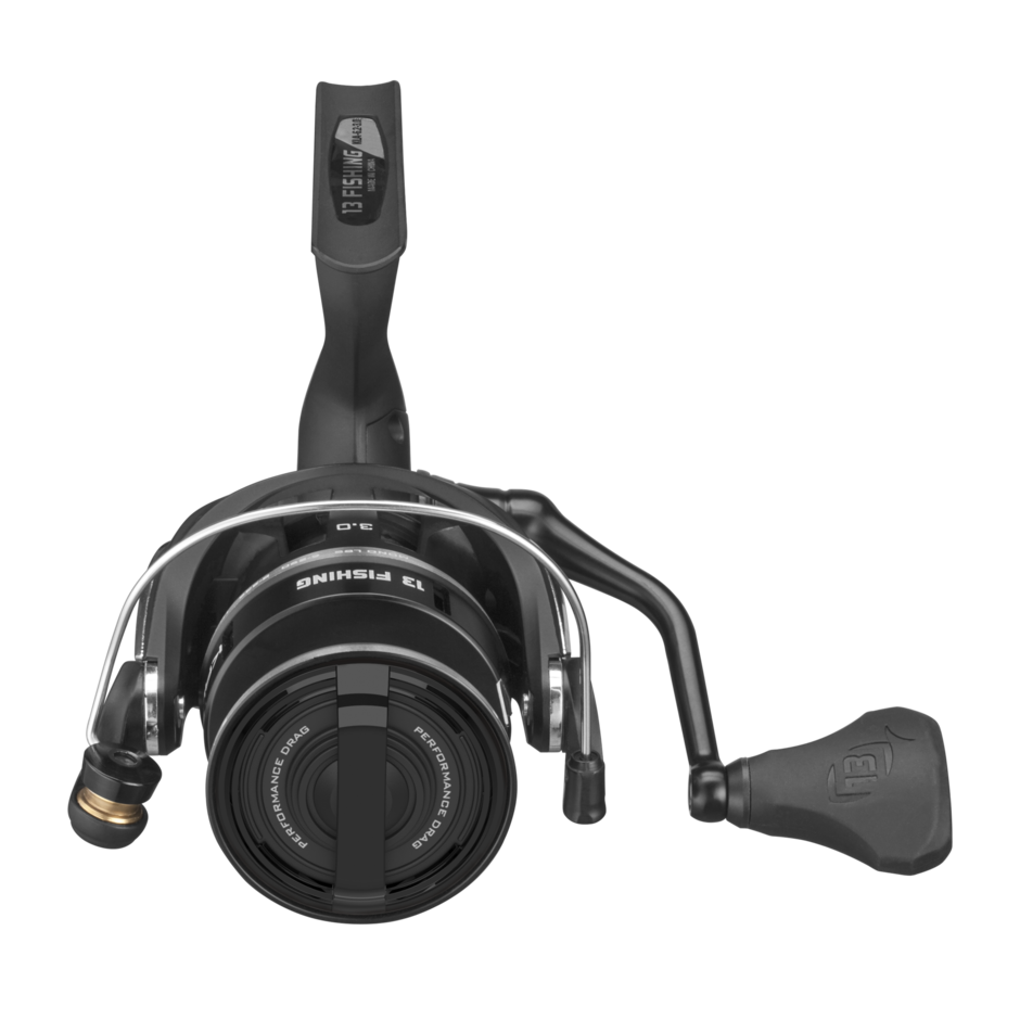 Moulinet à tambour fixe 13 Fishing Kalon A (poignée rabattable)