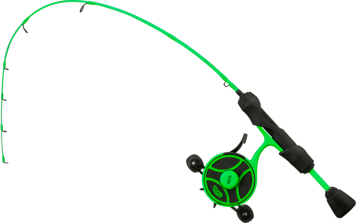 13 Fishing Radioactive Pickle Ice Combo 27 M - FF Ghost w/ New Line Window + Tickle Stick Left Hand