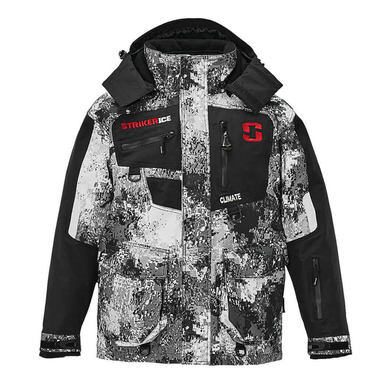 Striker Climate Ice Fishing Jacket Veil Stryk Camo