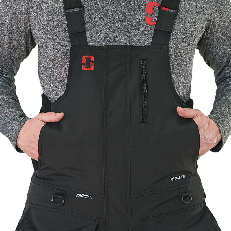 Striker Climate Ice Fishing Bib Black - Tackle Depot