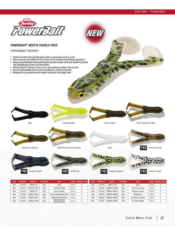 BERKLEY - POWERBAIT BEAT'N PADDLE FROG