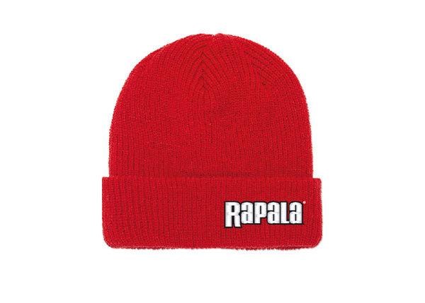 RAPALA CLASSIC RIBBED CUFFED KNIT BEANIE - RED
