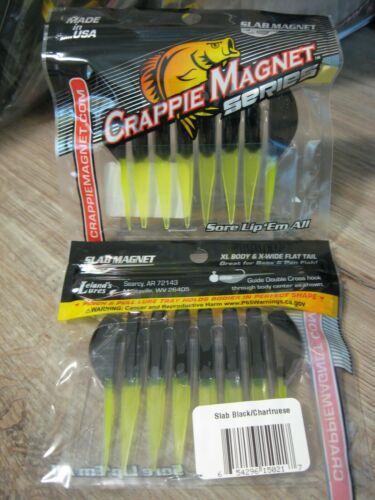 SÉRIE D'AIMANTS POUR CRAPPIE AIMANT PLAQUE CORPS XL ET QUEUE PLATE EXTRA LARGE 