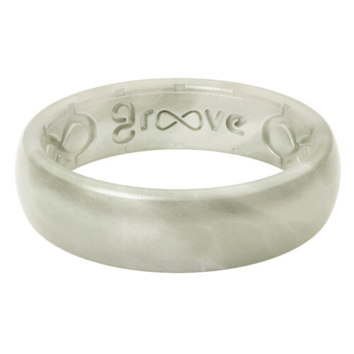 Groove Life Silicone Ring Solid Pearl Thin Ladies Size 6