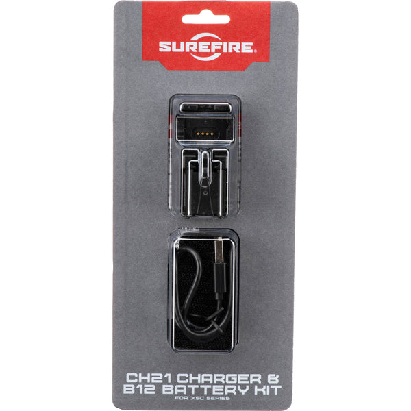SureFire Dual-Charge Cradle with B12 Battery for XSC Series Micro-Compact Lights