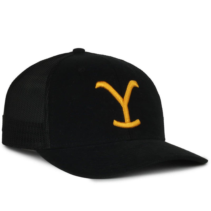 Outdoor Cap Yellowstone logo Cap- Black and Twill